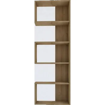 Knihovna Knihovna Nebu Sapphire Oak, světle hnědá