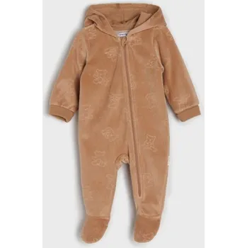 Oblečení a móda Sinsay - Overal s kapucí - béžová - 016DG-08X - 016DG-08X-80