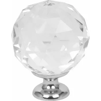 Knoflík Caramella křišťálově bílý knoflík na nábytek