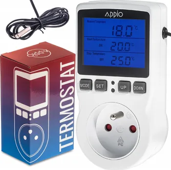 Termostat APD Digitální termostat se zásuvkou 230V