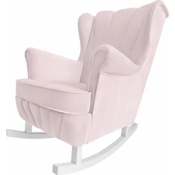 Křeslo Caramella Baby Pink houpací křeslo Shell na krmení růžové