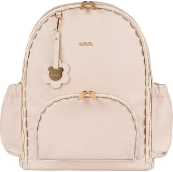 Městský batoh Nanán kožený batoh pro matku béžový