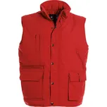 B&C Vesta Bodywarmer Explorer COT01088000413-red 3XL Červená