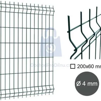 Příslušenství pro plot Dílec plotový MERKUR, 3D, drát 4 mm, antracit antracit, 830 x 2500 mm, balení 1 ks