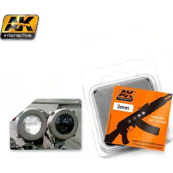 AK Interactive - AK221 - světla - Black and White 3 mm