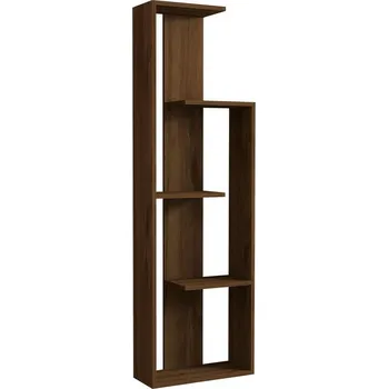 Knihovna Knihovna Wand Walnut, tmavě hnědá