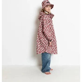 Pláštěnka VIVI MARI Dětský kabát do deště Drops Mauve/white Velikost: 7-9y