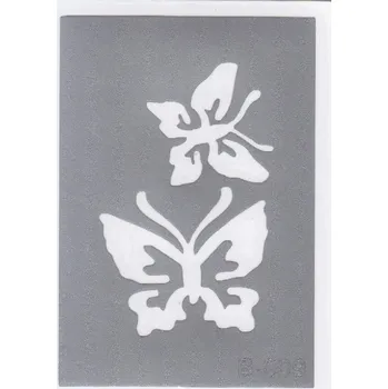 Odstranitelné tetování Šablona pro třpytivé tetování B009