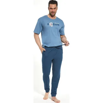 Pánské pyžamo Pánské pyžamo Cornette modré (462/206) M Možnost vrácení zboží ZDARMA do 120 dnů!