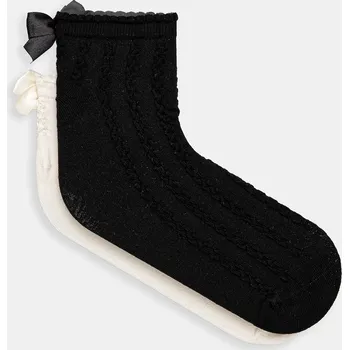 Dětské ponožky United Colors of Benetton 2-pack 6AO307049.G.seasonal černá 99X, vel. 39/41