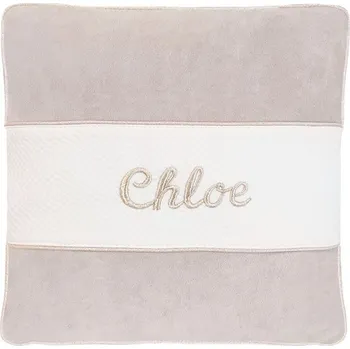 Polštář Caramella personalizovaný polštář béžově zlatý Velikost: 35x35 cm