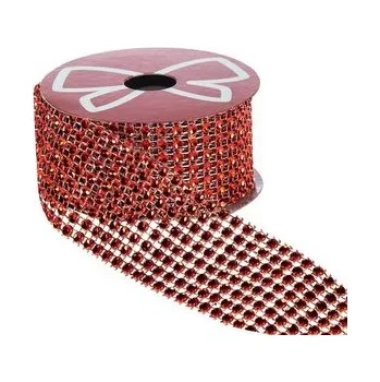 Set školních potřeb Dekoracyjna taśma z kryształkami czerwona