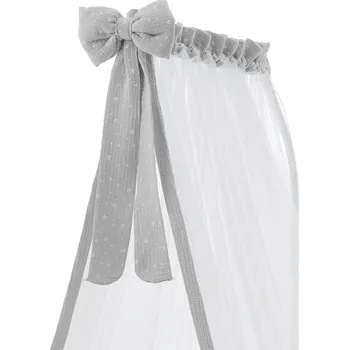 Italbaby Muslin nebesa nad postýlku šedé