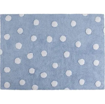 Koberec Lorena Canals bavlněný koberec Polka dots modrý