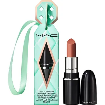 Přípravek na rty MAC Cosmetics Holiday Glazed Galaxy Mini Lustreglass Gift lesklá rtěnka v dárkovém balení odstín Thanks, It´s MAC! 1.8 g