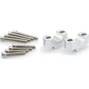 Zvyšující klemy řidítek Puig 20/29mm 3740P stříbrná