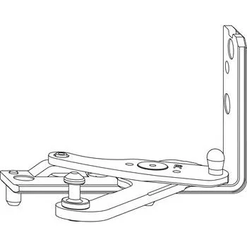 Stavebniny ROTO NT/NX rohové ložisko Designo Holz hloubka falcu 30 mm 13V stříbrné pravé