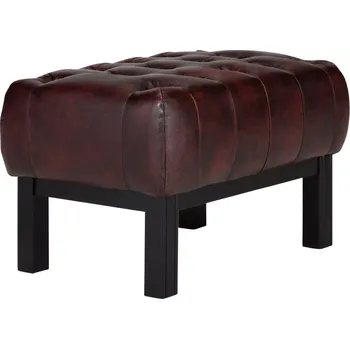 Taburet Taburet kůže Chesterfield II červěný (Taburet Chesterfield)