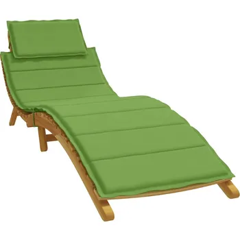 Podsedák vidaXL Poduška na lehátko zelená melanž 186x58x4 cm textil