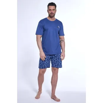 Pánské pyžamo Pánské pyžamo Cornette modré (326/176) XL Možnost vrácení zboží ZDARMA do 120 dnů!