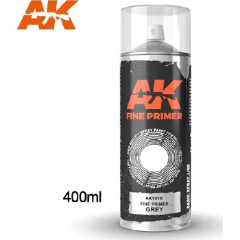 Barva ve spreji AK Interactive - Fine Primer Grey - Spray 400ml