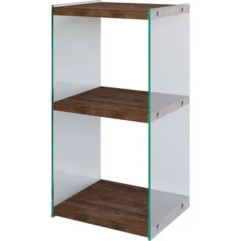 Knihovna Knihovna Rux Walnut, tmavě hnědá