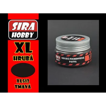 Výtvarná barva Síra hobby - Pigmentová pasta - Hrubá tmavá 100ml