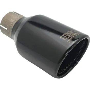 Zadní díl výfuku ULTER SPORT Koncovka výfuku 1x100 mm NBL1-101RS černá Průměr vstupu: 50 mm