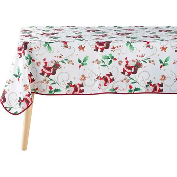 ubrus Douceur d'intérieur Vánoční ubrus NOEAL s potiskem, sváteční vzor, 150 x 300 cm