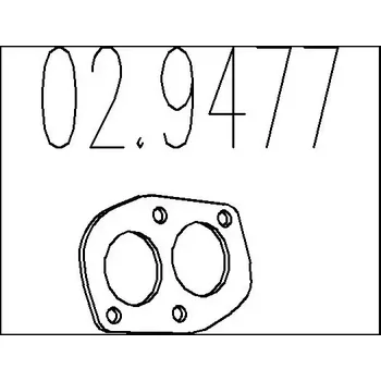 Těsnění výfuku MTS Těsnění výfukové trubky MTS 02.9477