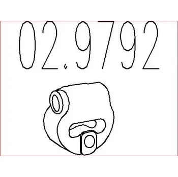 Tlumič výfuku MTS Zarážka tlumiče výfuku MTS 02.9792