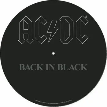 DVD film Podložka na gramofon Back in Black (Slipmat) - AC/DC - Gramo příslušenství