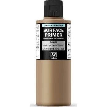 Modelářská barva Vallejo - Surface Primer 74604 Ger. Dark Yellow 200 ml.