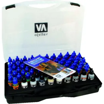 Modelářská barva Vallejo - Mecha Color 69990 Kufr barev 80ks