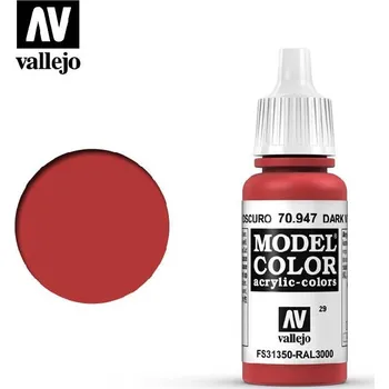 Modelářská barva Vallejo - Model Color 29 Dark Vermillion 17 ml. 70947