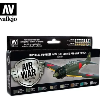 Modelářská barva Vallejo - Model Air Set 71169 Imperial Japanese Navy (IJN) Colors 8x17 ml.