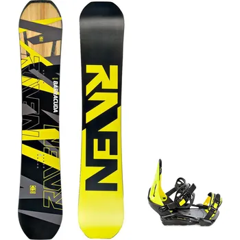 Snowboard Snowboard komplet Raven Barracuda Carbon Lime + vázání s230 black/lime Velikost: 153 cm, Velikost vázání: S/M