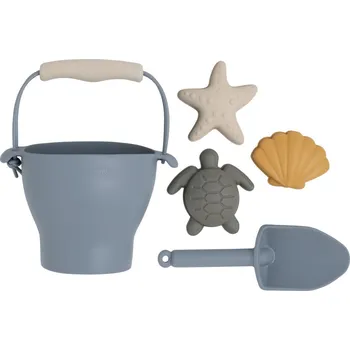 Hračka pro nejmenší Baby's only silikonová sada do písku šedá
