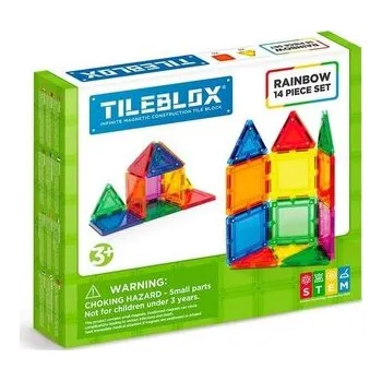 Stavebnice Geomag Tileblox zestaw tęczowy 14el