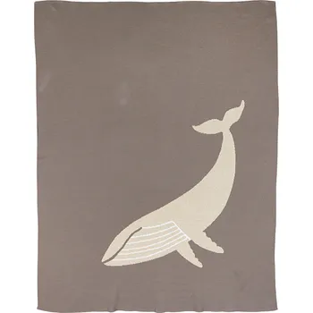 Dětská deka Quax pletená deka Whale 80x100cm