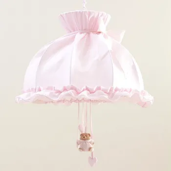 Dětské svítidlo Nanán dětský lustr do pokojíčku Puccio růžový