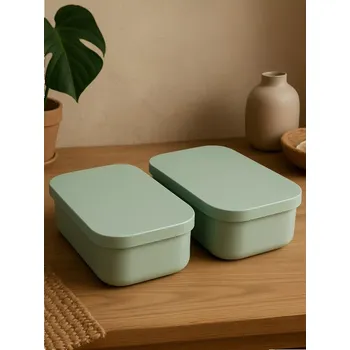 Elektroinstalační krabice Sinsay - 2 krabice s víkem - zelená - 438GL-07X - 438GL-07X-ONE