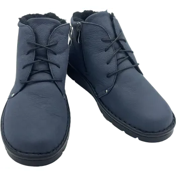 Dámská zimní obuv HILBY - dámské kotníčkové zateplené boty 90838, modré Velikost: 41