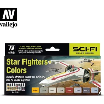 Modelářská barva Vallejo - Model Air Set 71612 Star Fighters Colors 8x17 ml.