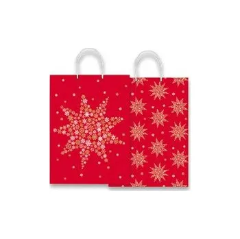 Dárková taška Sadoch Kraft Fantasia Rossa - dárková taška - 300 x 120 x 410 mm