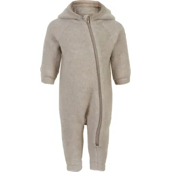 Kojenecký overall Mikk-Line kojenecký vlněný merino overal 50041 - Melange Offwhite Velikost: 92 Merino vlna