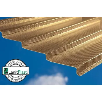Průsvitná krytina Lanit Plast Brett Martin Marlon CSE Diamond Z-TOP PK1286-507 2,8 mm 0,954 x 3 m 2,862 m2 bronz