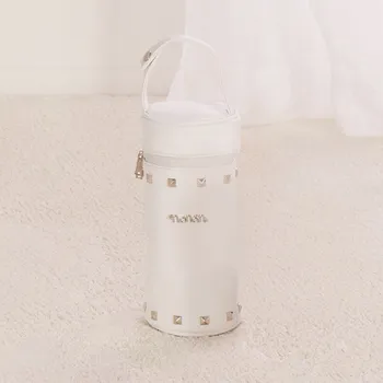 Láhev Nanán kožený obal na láhev bílý