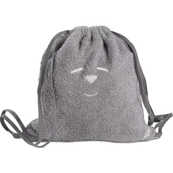 Nanán taška a ručník do školky šedý