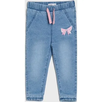 Dívčí oblečení Sinsay - Džíny s fleecovou podšívkou - modrá - 012EN-50J - 012EN-50J-80
